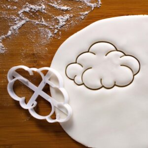 Cloud Cookie Cutter | Cute Fluffy Cloud Shape Biscuit Cutter for Baking | Sky, Rain, Heaven Theme Cookie Mould | Unique Fondant, Pastry, Sandwich Cutter Kitchen, Cake Decoration (ONLY CLOUD)