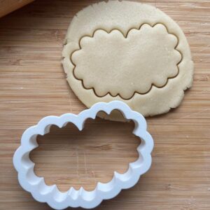 Christmas Ornament with Cutter Fondant Cookie Embosser Stamp Set of 2 for Holiday Platter Gifts, Festive Outbosser Debosser for Baking, Decorating, Crafting