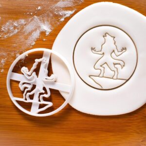 Werewolf Cookie Cookie Cutter Design 1 for Mythology and Halloween Baking, Perfect Urban Legends Themes, Folklore Parties, Monster Cookies, Mythical Creature Treats, Spooky (ONLY Design 1)
