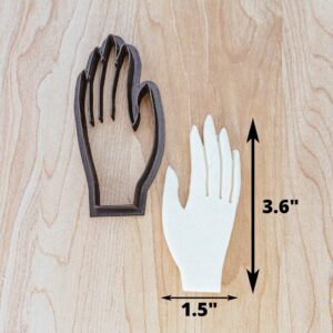 Hand Detailed Cookie Cutter for Fondant, Clay, Dough Mendhi Hand Cookie Cutter, Engagement Henna Hand Design Cutter for Wedding, Bridal, Engagement Cookies Made in India