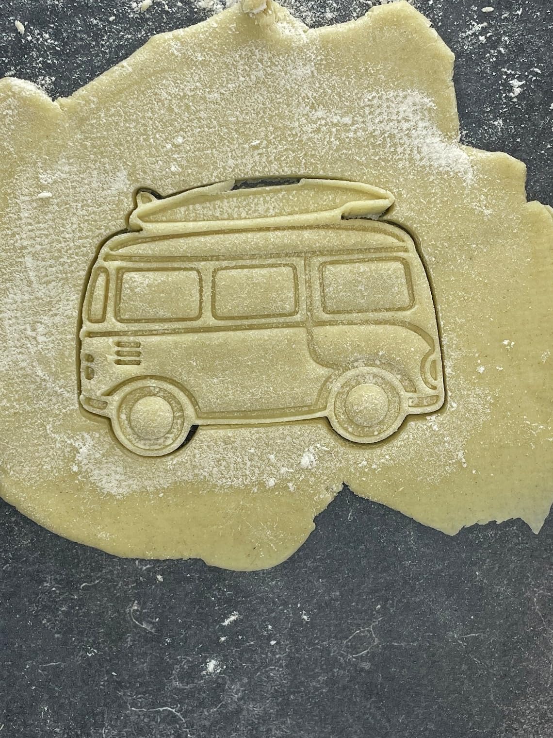 Combi Van Vehicle Cookie Cutter Profile Shape for Making Shortbread Biscuits Pastry Sugar Paste Fondant Cake Decoration Homemade Baking Transport Theme Birthday Party by - Image 3