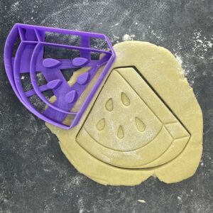 Watermelon Slice Cookie Cutter Shape for Making Homemade Shortbread Biscuits Pastry Sugar Paste Fondant Cake Decorations Ideal for Summer Parties Fruit Themes Kids Birthdays Picnic