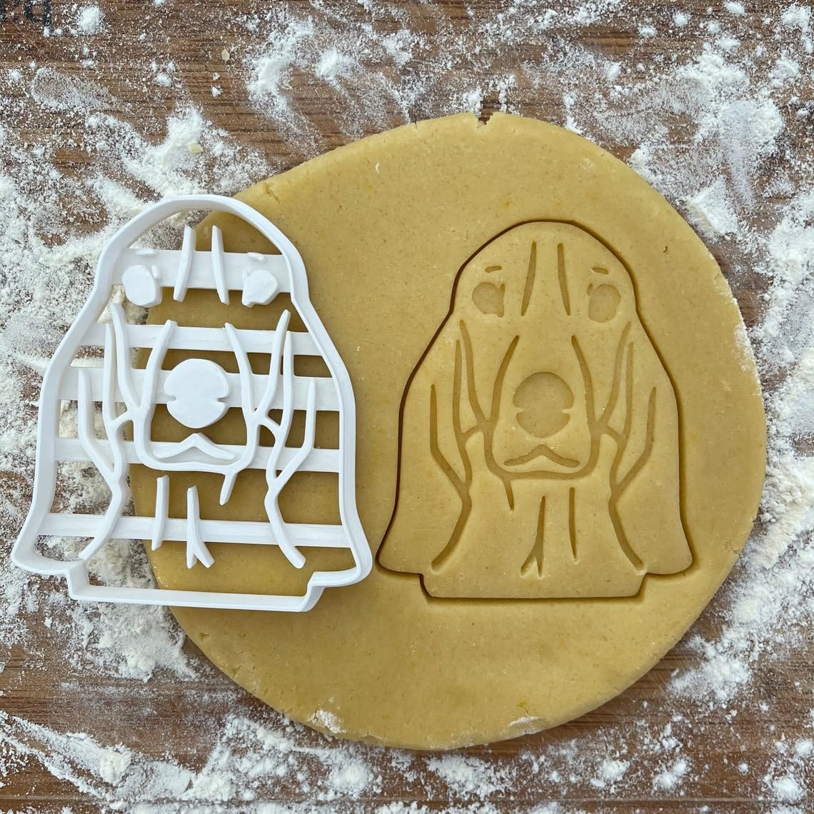 Black Basset Hound Face Cookie Cutter Dog Biscuit Shape Gift Idea for Basset Hound Lovers Baking Cookies Fondant Polymer Clay Cutter for Handmade Crafts and Dog Lover Gifts - Image 2