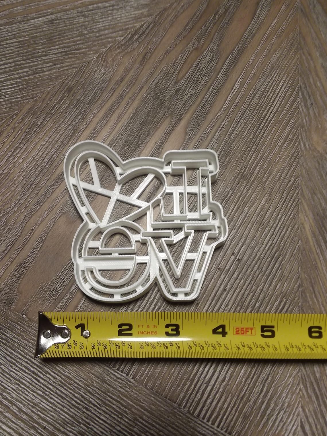Love Word Shape Black Cookie Cookie Cutter for Valentines Day Wedding Anniversary Engagement Party Baking Decoration Romantic Theme Biscuit Making Tool for Celebration Dessert Table - Image 2