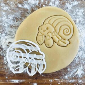 Black Hermit Crab Cookie Cutter Crab Biscuit Cutter Nautical Sea River Underwater Cookie Stamp Clay Fondant Pastry Dough Cutter Baker Gifts Animal Baking Tool