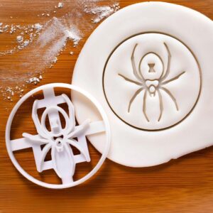 Black Spider Cookie Cutter for Halloween Party | Biscuit Cutters for Creepy Crawlers, Cobwebs, Spooky Treats, Scary Spider-Themed Cookies, and Festive Baking (ONLY BLACK SPIDER)