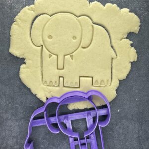 Elephant Animal Cookie Cutter Shape for Making Homemade Shortbread Biscuits Pastry Sugar Paste Fondant Cake Decorations Ideal for Jungle Theme Parties Kids Birthdays Wildlife Events