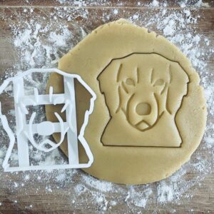Black Golden Retriever Face Cookie Cutter Dog Biscuit Cutter Fondant Clay Pastry Dough Stamp Dog Lover Gift Golden Retriever Gifts Dog Party Favor Gift for Mom