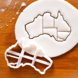 Mainland Australia Cookie Cutter | Geography Map Biscuit Cutter | Planet-Themed Fondant and Clay Cutter (Only Map)