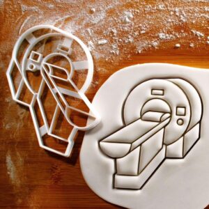 MRI Machine Cookie Cutter Medical Imaging Biscuit Mold for Radiology Themed Treats Hospital Tech Appreciation Doctor Nurse Party Baking Diagnostic Scan Cookies Science Event (ONLY MRI MACHINE)