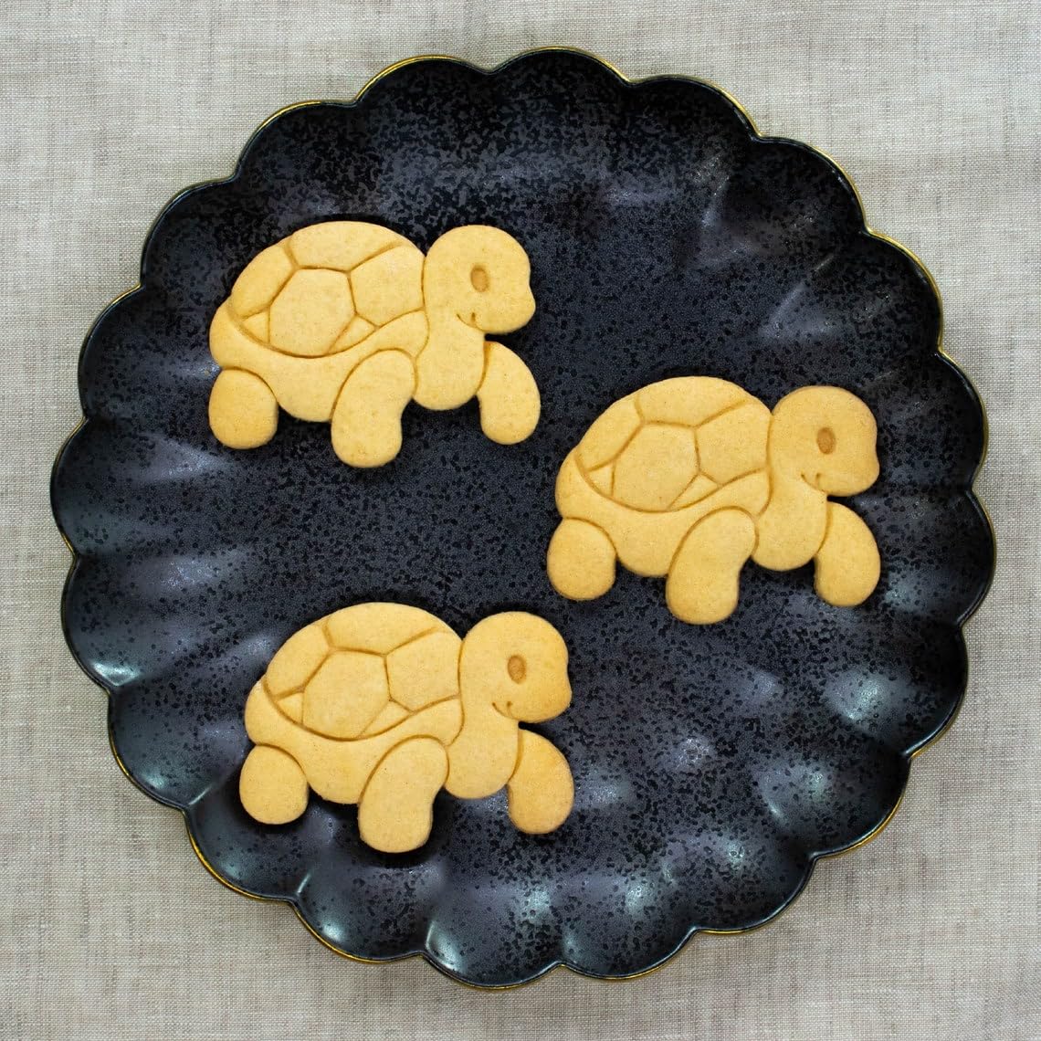 Cute Tortoise cookie cutter shaped like turtle biscuit fondant clay baking ideal animal-themed birthday parties kids celebrations wildlife lovers nature-inspired edible (ONLY CUTE TORTOISE) - Image 2