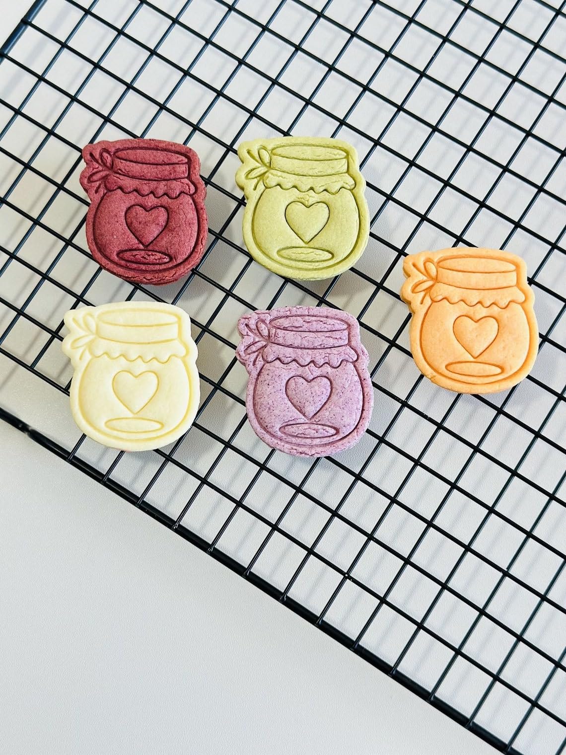 Black Love Mason Jar Cookie Cutter cookie Heart Jar Cookie Cutter Stamp Set Love Jar Cookie Cutter Fondant Molds for Cookies Pastries Cupcakes Biscuits Dessert Baking Tool - Image 7