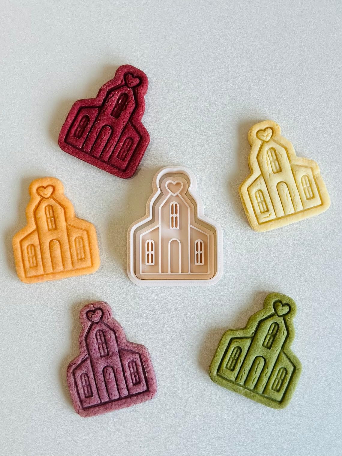 Black Church Cookie Cutter Set with Love Cathedral and House Stamp Tools for Religious Event Baking Homemade Cookies Fondant Cake Decorating Party Favors and Celebration Treats - Image 3