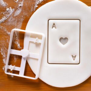 Ace of Hearts Poker Card Cookie Cutter - Perfect for Casino-Themed Birthday Parties