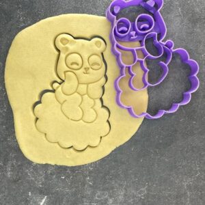 Cloud Bear Cookie Cutter Shape for Baking Shortbread Biscuits Pastry Sugar Paste Fondant Cookies for Cake Decoration Baby Shower Birthday Party Favors Homemade Baking Supplies