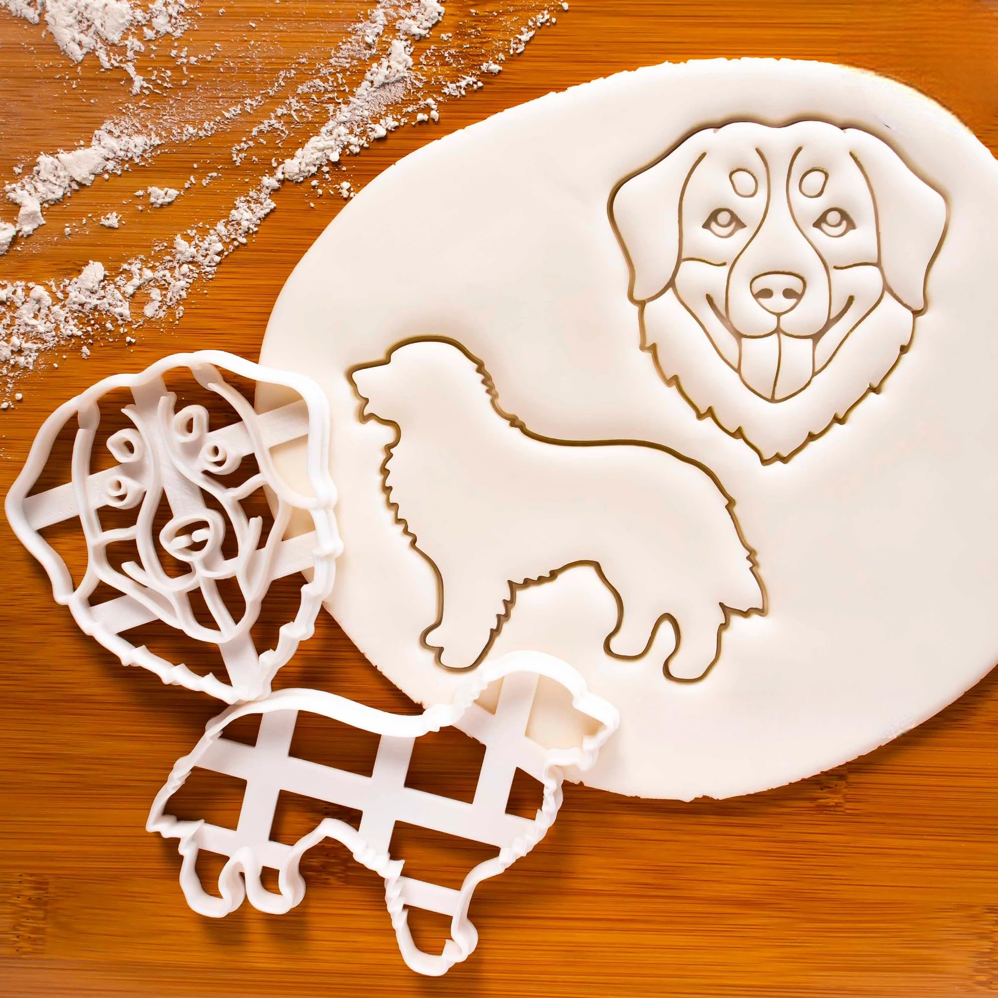 Bernese Mountain Dog Face Cookie Cutter | Bake Adorable Sennenhund Treats for Doggy Parties and Pet Celebrations | Ideal for Dog Lovers and Pet-Themed Events(ONLY FACE) - Image 3