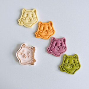 Black Shiba Inu Dog Cookie Cutter Animal Cookie Cutter Stamp Set Puppy Shaped Baking Tool for Dog Theme Cookies Fondant Treats Birthday Parties Pet Lover Gifts Home Baking Celebration D