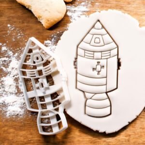 Space Command Spacecraft Cookie Cutter Set � Ideal Galaxy Theme Birthday Parties, Astronaut Adventures, Outer Space Baking, Kids' Party Supplies, and Fun Dessert Decoration (ONLY SPACECRAFT)