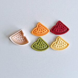 Black Watermelon Cookie Cutter cookie Summer Cookie Cutter Stamp Set Bitten Watermelon Fruit Cookie Cutter Fondant Molds for Cookies Pastries Cupcakes Biscuits Dessert Baking Tool