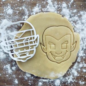 Black Vampire Face Cookie Cutter Spooky Halloween Baking Tool for Themed Parties Home Baking DIY Fondant Clay Cutter Fun Horror Cookie Decorations