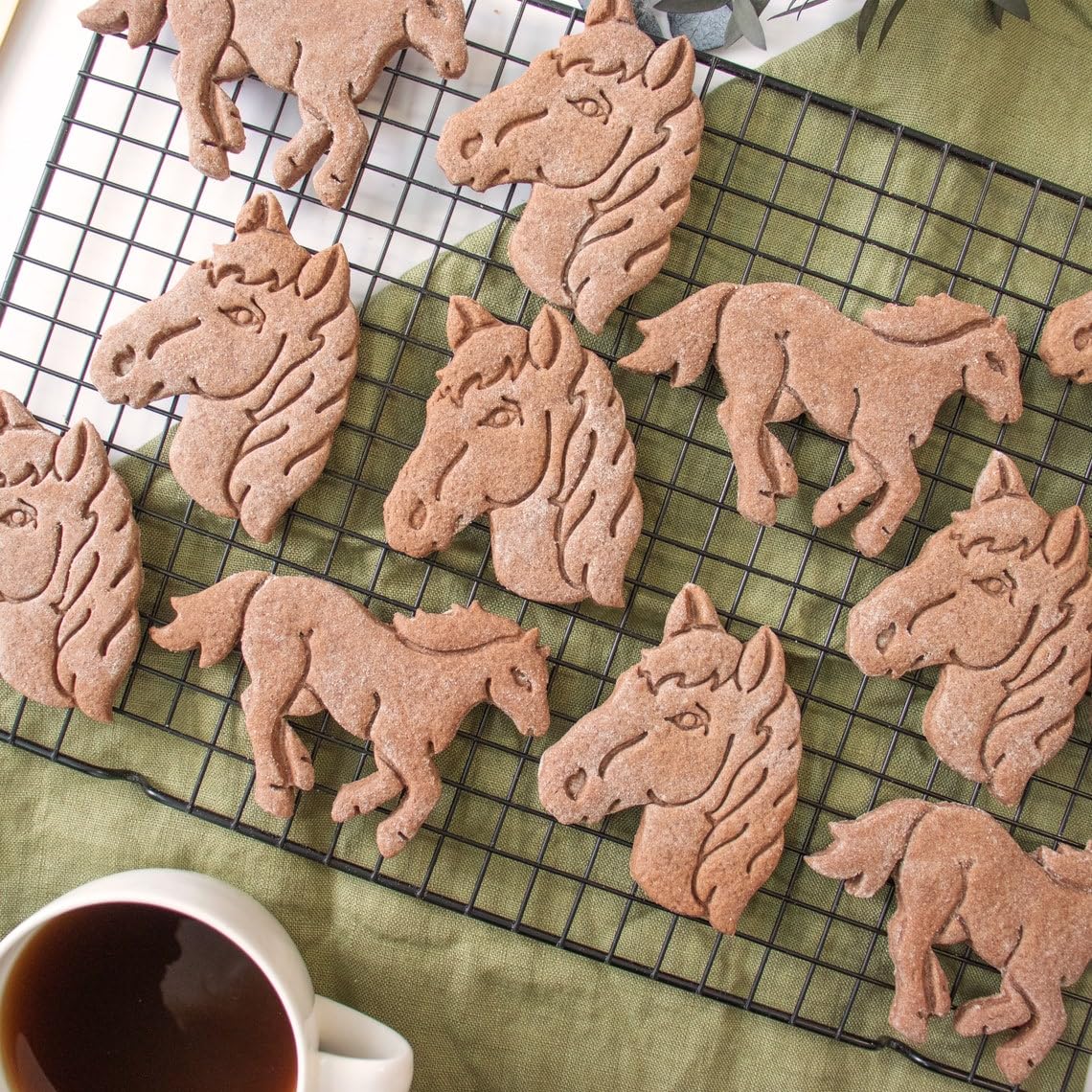 Horse Running Cookie Cutter India Equestrian Baking Supplies Jockey Riding Race Course Wild Stallion Biscuit Cutter Equine Farm Veterinarian Vet Animal Shape Kitchen Tool (ONLY HORSE RUNNING) - Image 4