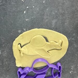Airplane propeller vehicle cookie cutter for baking shortbread biscuits, sugar paste shaping, fondant cutting, cake decorating, pastry crafting, aviation-themed homemade dessert making
