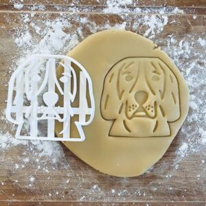 Black Beagle Face Cookie Cutter Dog Biscuit Cutter Fondant Clay Pastry Dough Stamp Dog Lover Gift Beagle Gifts Dog Party Favor Gift for Mom DIY Wedding Favor