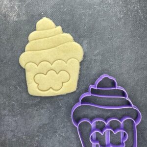 Cupcake Cloud Cookie Cutter for Shortbread Cookies Pastry Sugar Paste Dough Cake Decoration Cupcake Top Shape for Baking Projects Birthday Party Favors Homemade Kitchen Tool