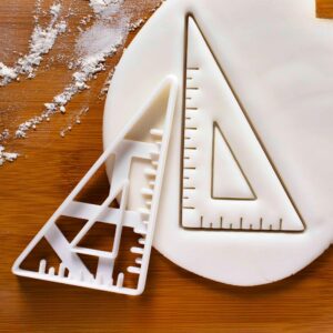 60-Degree Set Square Cookie Cutter | Geometry Biscuit Cutter for Math Teachers, Engineering Projects, and Educational Baking Fun (ONLY 60 DEGREE)