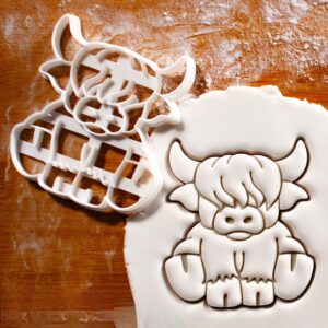 Cute Highland Cow Body Cookie Cutter - Perfect for Farm Animal and Scottish Highlands-Themed Baking Parties! (Only Body)