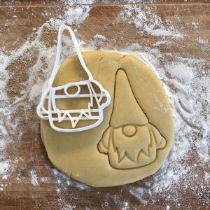 Black Christmas Gnome Cookie Cutter Set, Winter Biscuit Cutter, Gnome Cookies, Santa Treats, Gnome Christmas Decor, Holiday Baking, Christmas Gift Idea