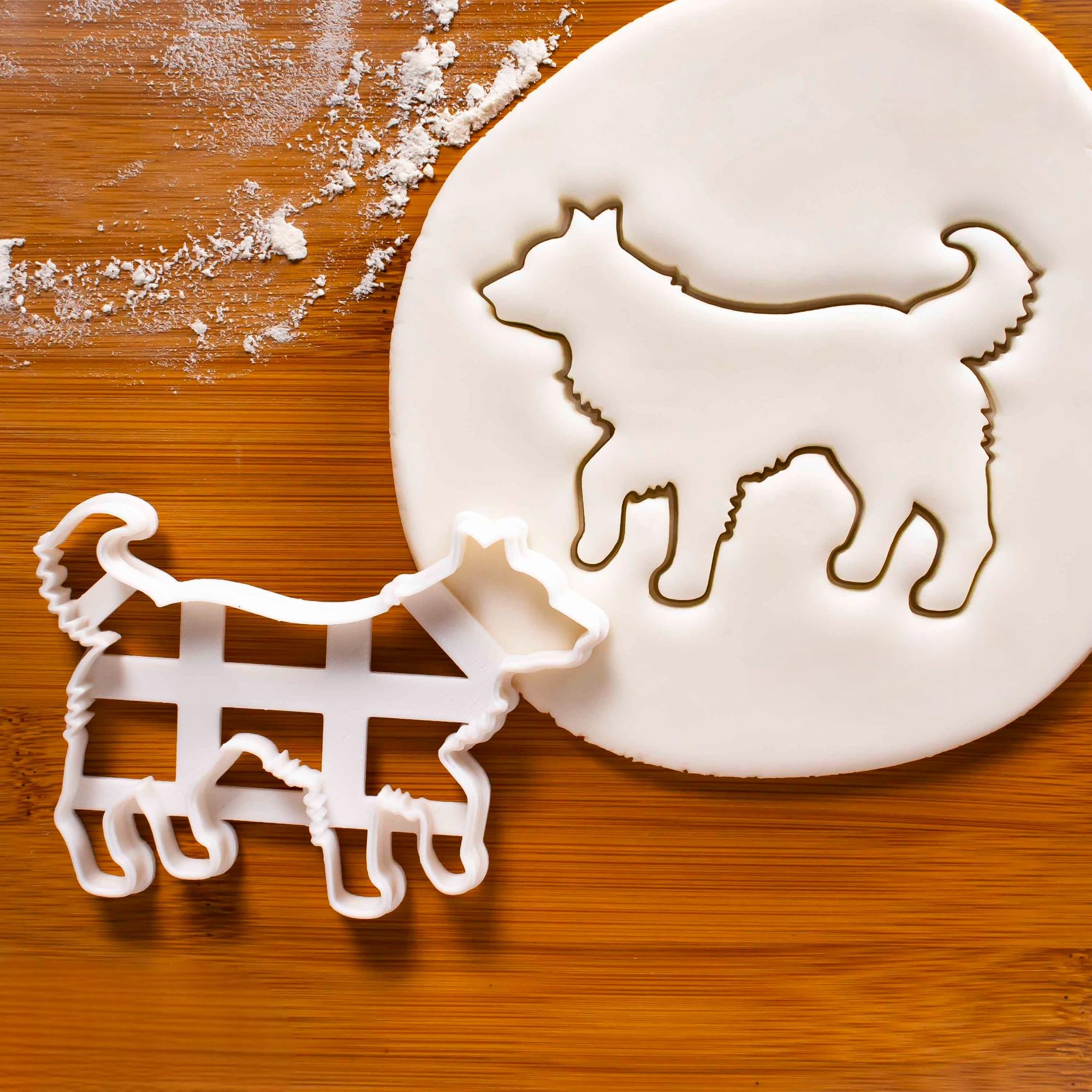 Border Collie Dog Body Cookie Cutter | Animal-Themed Biscuit Mold Dog Parties, Pet Lover Treats, Herding Party Supplies, Dog-Shaped Cookie Cutter, Creative Baking Tool Dog Lovers (ONLY BODY)