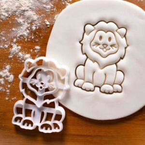 EROTNO Baby Lion Cookie Cutter | Wild Safari and Jungle Biscuit Cutter for Baby Showers, Kids' 1st Birthday Parties, and Zoo-Themed Celebrations