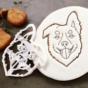 Australian Shepherd Face Cookie Cutter � Perfect Dog-Themed Baking, Cute Sheepd Treats, Herding Party Supplies, Pet Lovers� Desserts, and Fun Kitchen Activities for Kids and Adults (ONLY FACE)