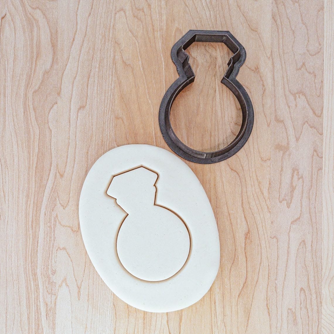 Engagement Ring Cookie Cutter Version 2 Cookie for Fondant Clay Dough, Wedding Ring Shape for Bridal Shower Baking, Proposal and Engagement Party Tool Made in India - Image 3