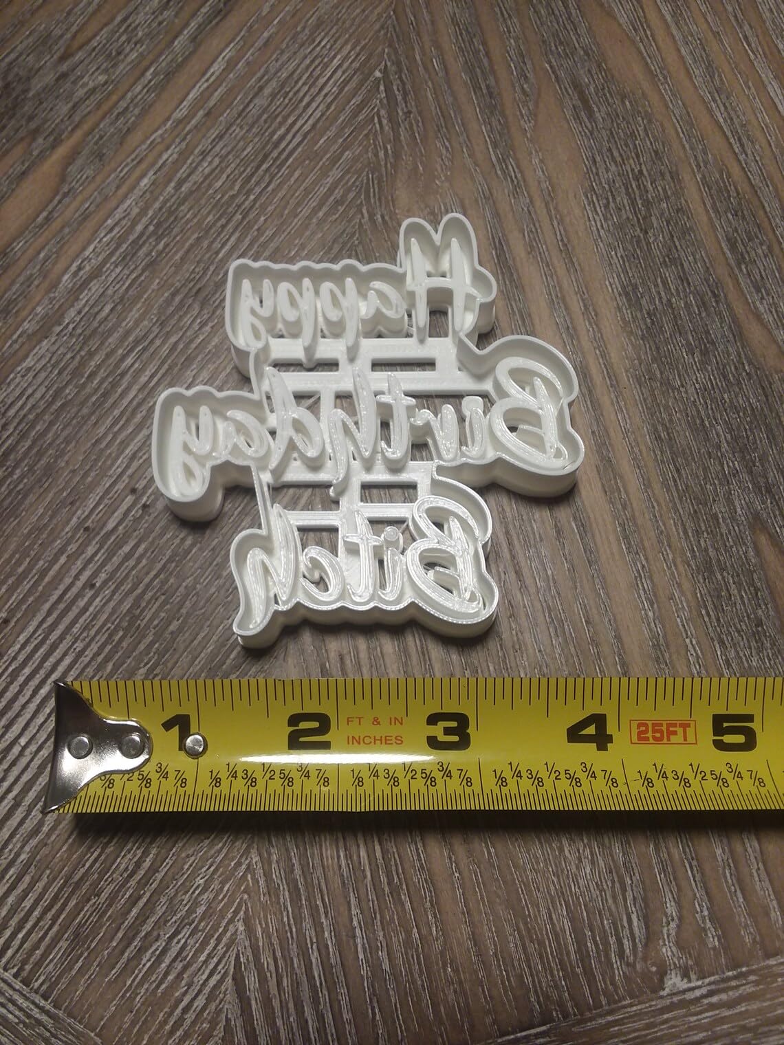 Black Happy Birthday Bitch Cookie Cutter Cookie India Funny Party Theme Biscuit Cutter for Adult Birthday Baking Humor Treats Sassy Celebration Cookies Gag Gift Snacks Girls Night - Image 2