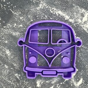 Combi Vehicle Van Face Cookie Cutter for Baking Shortbread Biscuits Pastry Fondant Sugar Paste Dough Cake Decoration Transport Theme Kids Birthday Party Crafts Homemade