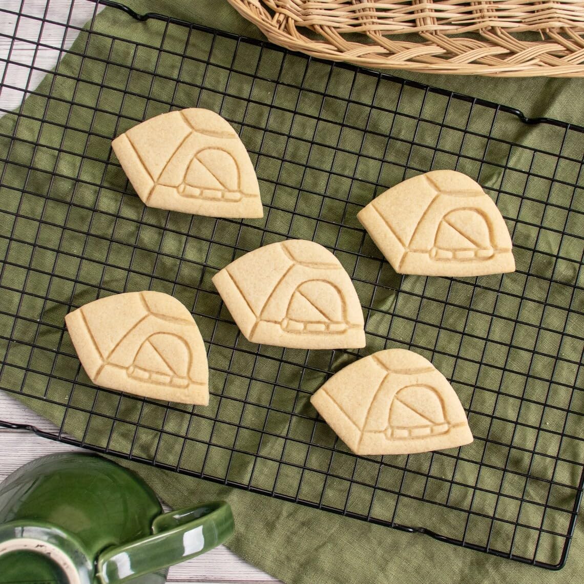 Tent Cookie Cutter for Camping Party Outdoor Adventure Backyard Summer Birthday Campout Countryside Hunt Hiking Themed Biscuit Cutter for Nature and Travel Enthusiasts (ONLY TENT) - Image 2