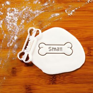 Small Cookie Bone-Shaped Cookie Cutter for Biscuit Fondant Clay Baking Perfect for Personalized Dog Treats Custom pet Name Gifts Ideal pet Lovers Homemade Biscuits Unique Animal (ONLY Small)