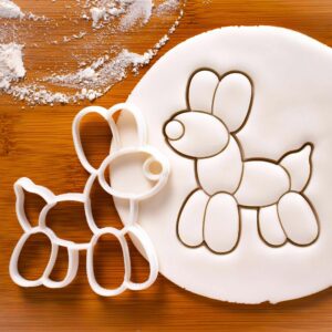 balloon dog cookie cutter | fun animal-shaped biscuit mold baking, birthday party treats, kids' themed snacks, fondant cutter, creative baking tool home, DIY crafts, and celebration (ONLY DOG)