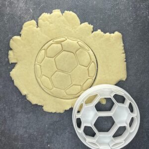 India Cookie Football Cookie Cutter Shape for Making Shortbread Cookies Soccer Theme Pastry Sugar Paste Fondant Cake Decoration for Sports Fans Party Treats Kids Birthdays Homemade