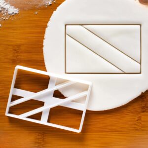 Scuba Diving Flag Cookie Cutter | Ocean-Themed Biscuits, Fondant, Clay, Cheese, Dough, Sugarpaste, and Crafts |Divers, Sports Lovers, and Underwater Adventure-Themed Baking (ONLY FLAG)