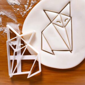 Origami Fox Cookie Cutter | Unique Minimalist Biscuit Cutter | Forest Friend Design