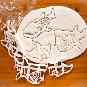 Manta ray Whale shark and basking shark cookie cutter