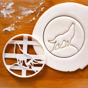 Howling Wolf Moon Cookie Cutters | Unique Biscuit Cutters for Werewolf and Vampire-Themed Treats (ONLY HOWLING WOLF)