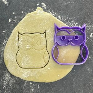 OWL Animal Shape Cookie Cutter for Making Shortbread Cookies Pastry Sugar Paste Fondant Cake Decoration Homemade Baking Tool for Kids Birthday Party Animal Themed Treats Fun Kitchen