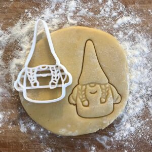 Black Christmas Gnomes Cookie Cutter Set, Winter Biscuit Cutter, Gnome Cookies, Santa Treats, Gnome Christmas Decor, Holiday Baking, Christmas Gift Idea