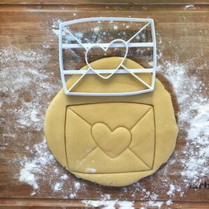 Black Love Letter Cookie Cutter cookie Origami Envelope Biscuit Cutter for Baking Cookies Fondant Clay Craft Tool Valentines Day Gifts DIY Wedding Favors