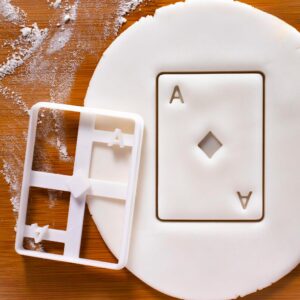 Ace of Diamonds Poker Card Cookie Cutter - Perfect for Casino-Themed Birthday Parties