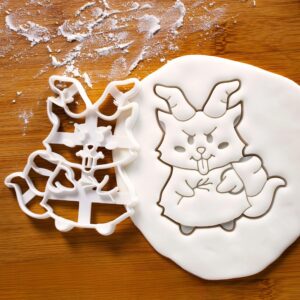 Cute Krampus Cookie Cutter � Adorable Half Goat Half Demon Design for Fun Christmas Baking, Holiday Treats, Unique Biscuit Cutter, and Festive Gift for Baking Enthusiasts (ONLY CUTE KRAMPUS)